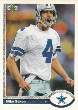 Mike Saxon Dallas Cowboys 1991 Upper Deck NFL #150